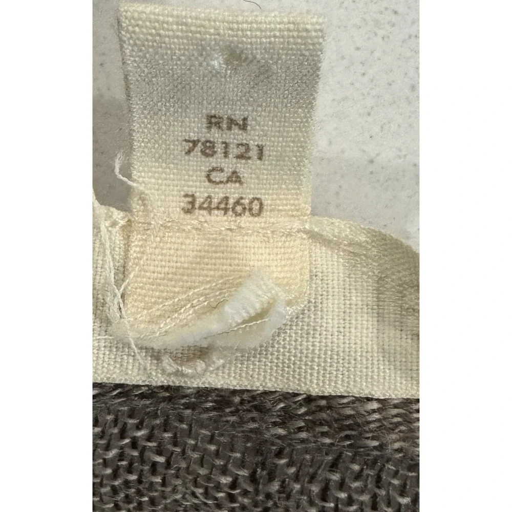 Eileen Fisher Organic Linen Gauze Tunic Tank Top Brown Gray Sleeveless Medium - Picture 8 of 8